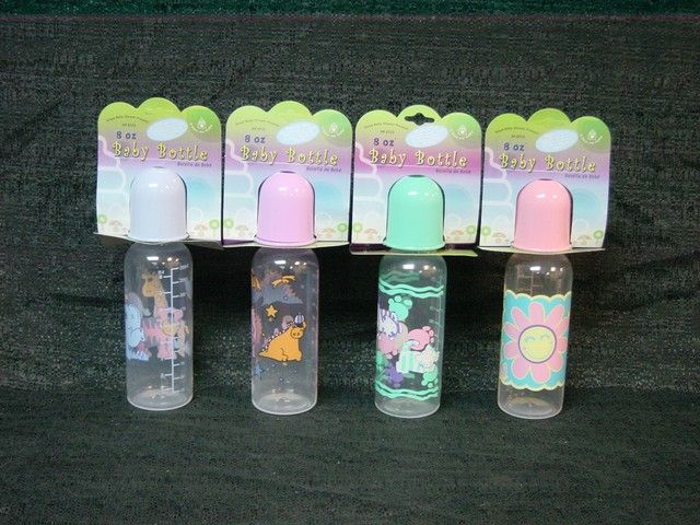 24 Pieces of Baby Bottle 8oz With Design