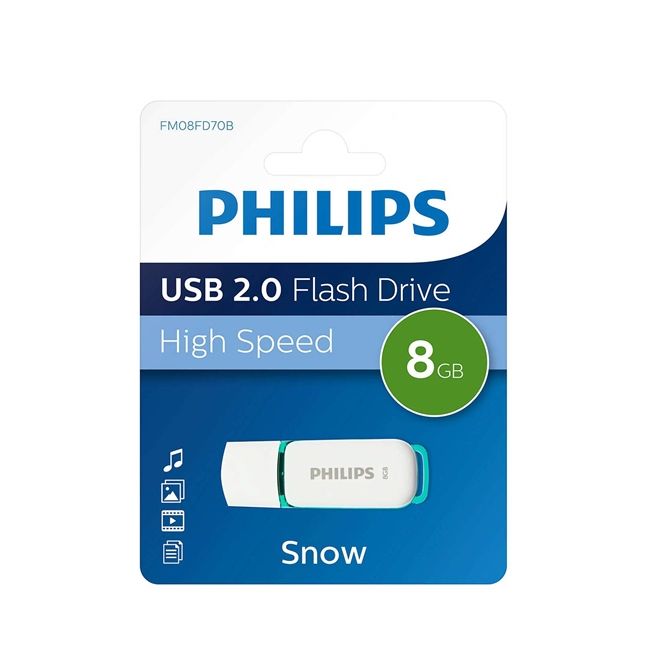 100 Pieces of Philips Usb 2 Flash Drive 8gb Snow