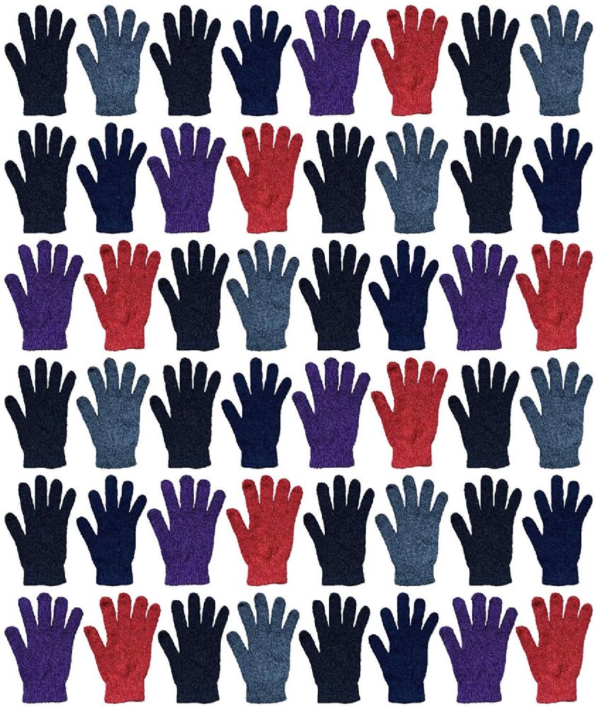 240 Wholesale Yacht & Smith Wholesale Bulk Winter Gloves For Men Woman, Bulk Pack Warm Winter Thermal Gloves (assorted, 240)