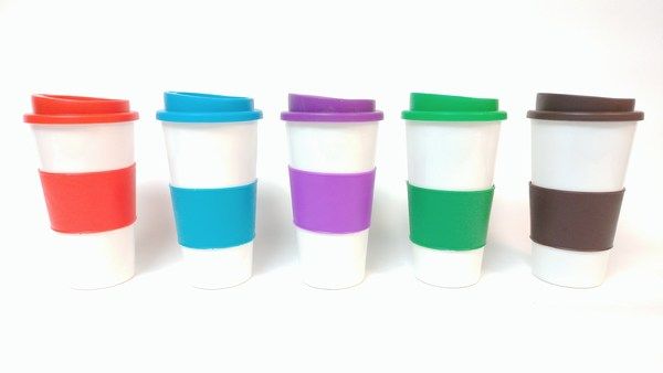 48 Pieces of Plastic Coffee Mug With Sleeve