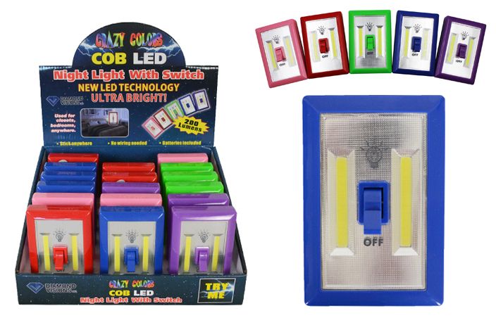 18 Pieces of Cob Led Crazy Color Light Switch Ultra Bright
