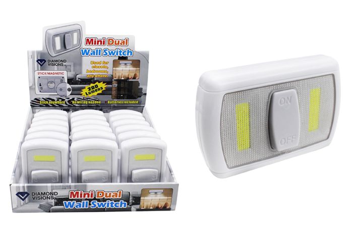 18 Pieces of Cob Led Mini Dual Switch Ultra Bright