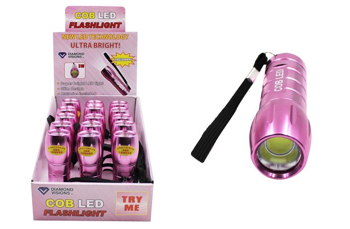 30 Bulk Cob Led Flashlight (pink)