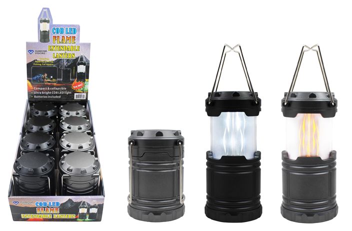 16 Pieces of Cob Led Pop Up Flickering Flame Lantern Ultra Bright