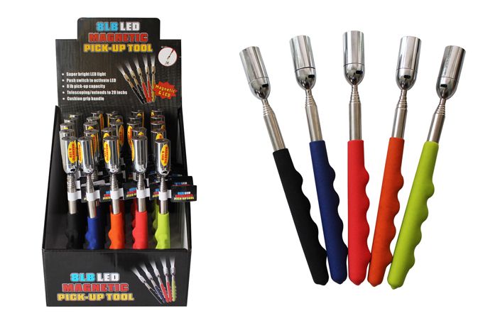 25 Pieces of Extendable Led Magnetic Pick Up Tool