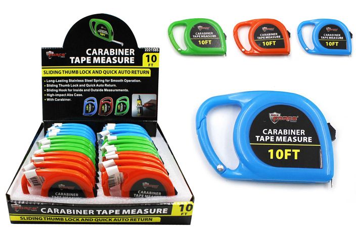 24 Pieces of Carabiner Tape Measure