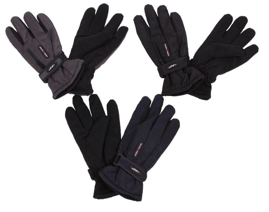 60 Pairs of Men's Ski Gloves With Velcro Straps