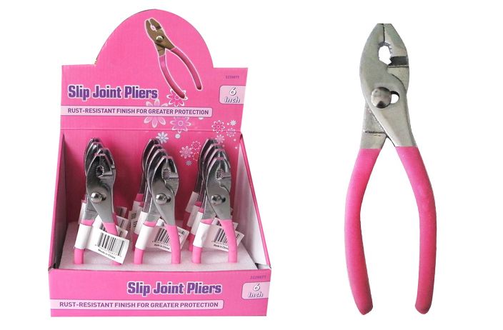 24 Pieces of Pink Slip Joint Pliers