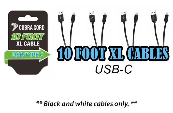 12 Pieces of 10 Foot Xlarge Phone Cables Usb Cable