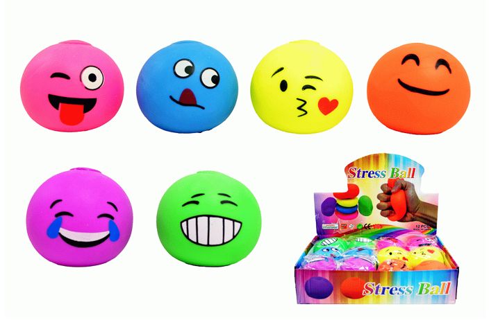 60 Wholesale Emoji Stress Ball - at - wholesalesockdeals.com