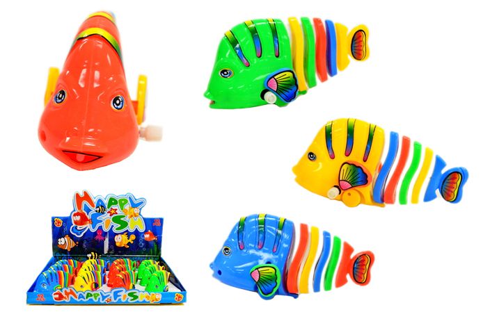 60 Pieces of Wind Up Tropical Toy Fish