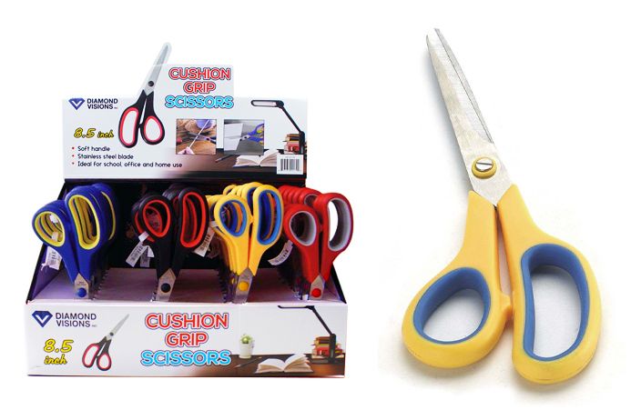 36 Wholesale Cushion Grip Scissors