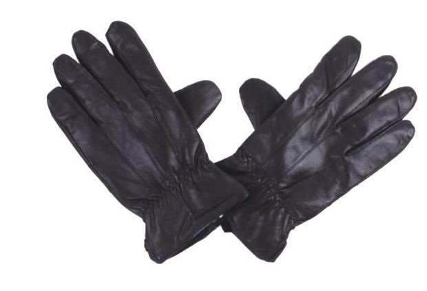72 Pairs of Men's Black Leather Winter Glove