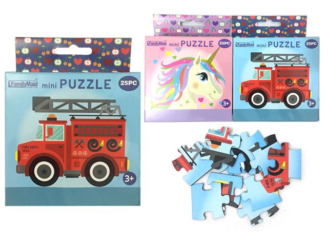 96 Wholesale 25 Piece Mini Puzzles
