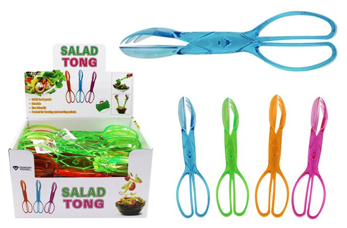 40 Pieces Translucent Salad Tongs - Kitchen Utensils
