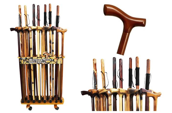 46 Pieces Wood Canes And Walking Sticks - Personal Care Items