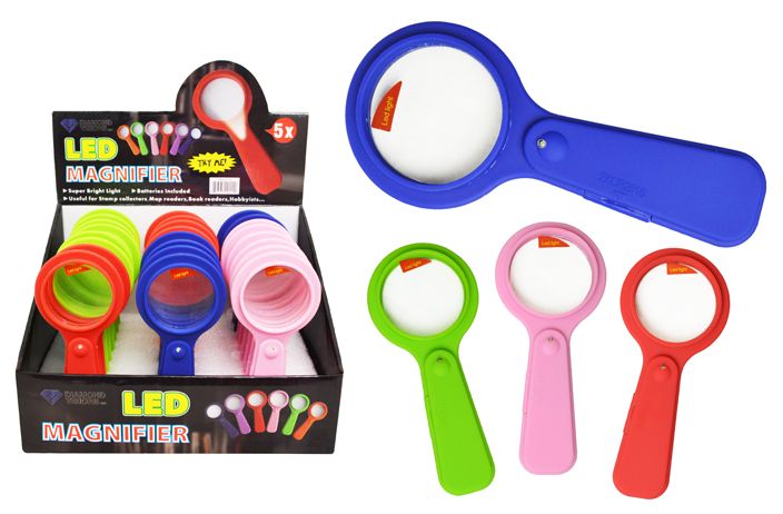48 Pieces of Compact Led Magnifying Glass
