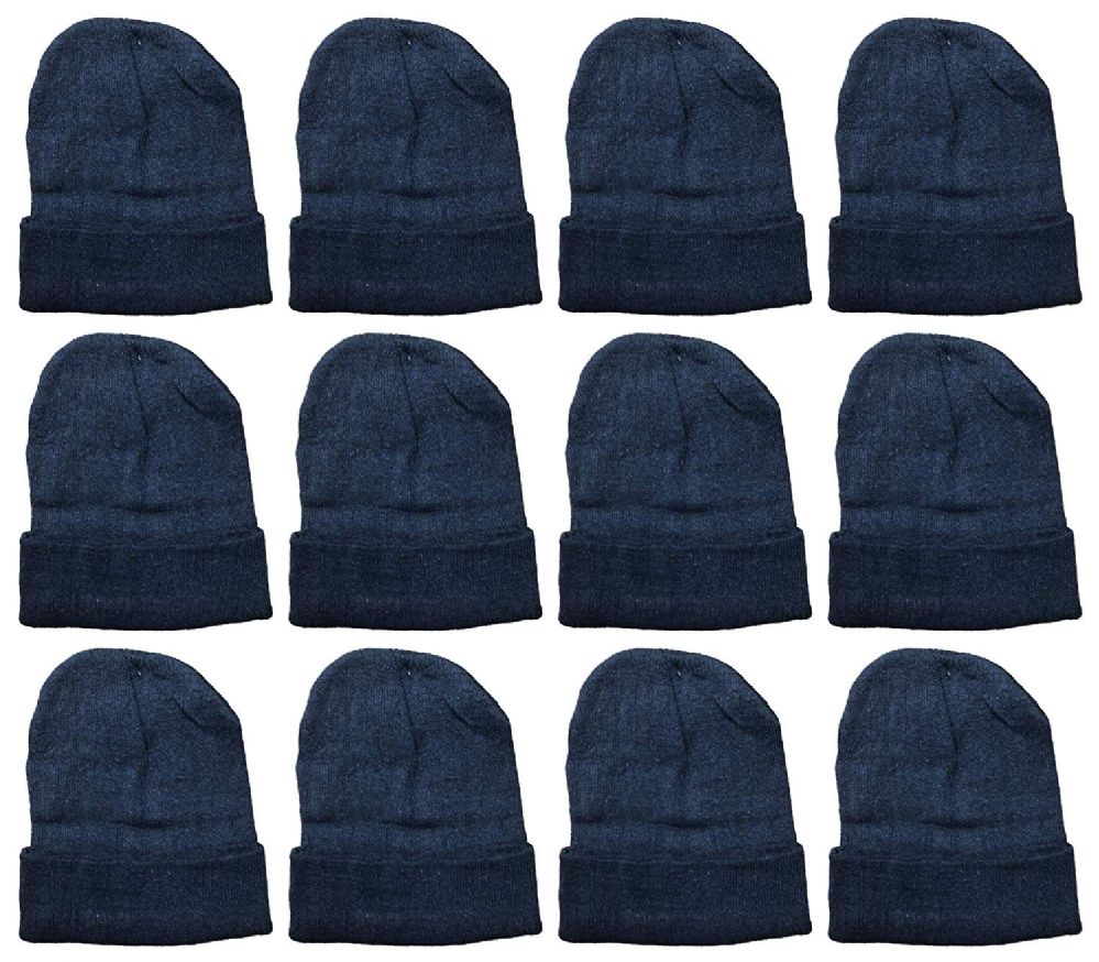 12 of Yacht & Smith Unisex Winter Warm Beanie Hats In Solid Black