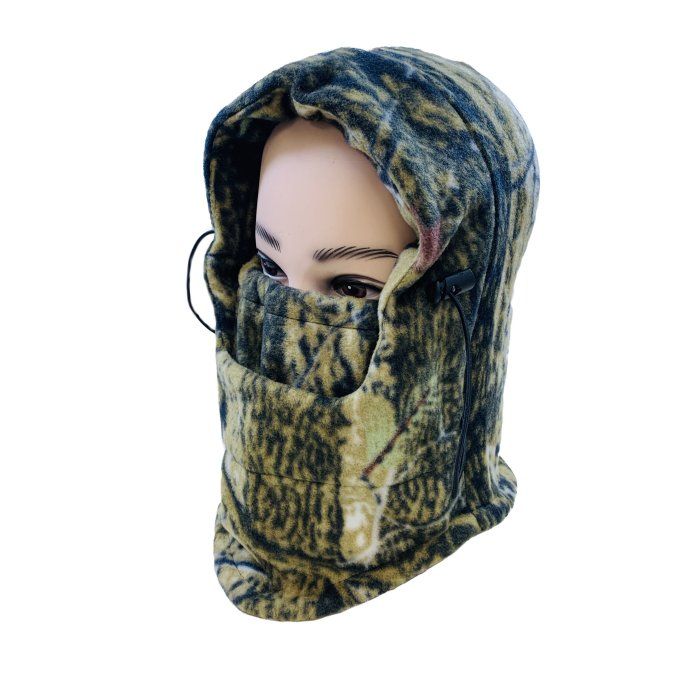 48 Pieces of ExtrA-Warm Camo Fleece Hooded Face Mask