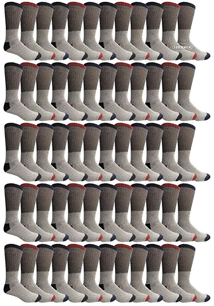 120 of Yacht & Smith Mens Thermal Socks, Warm Cotton, Sock Size 10-13
