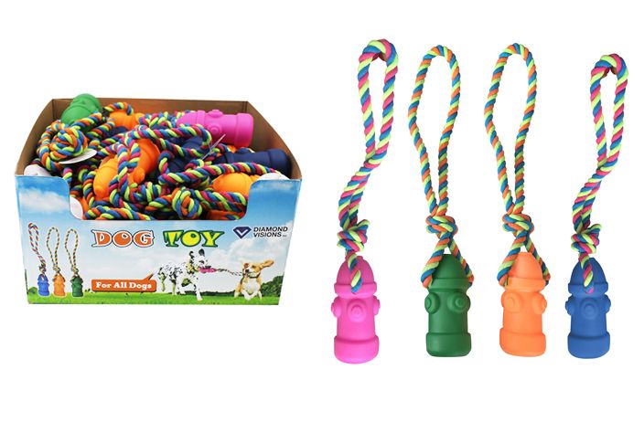 fire hydrant dog toy