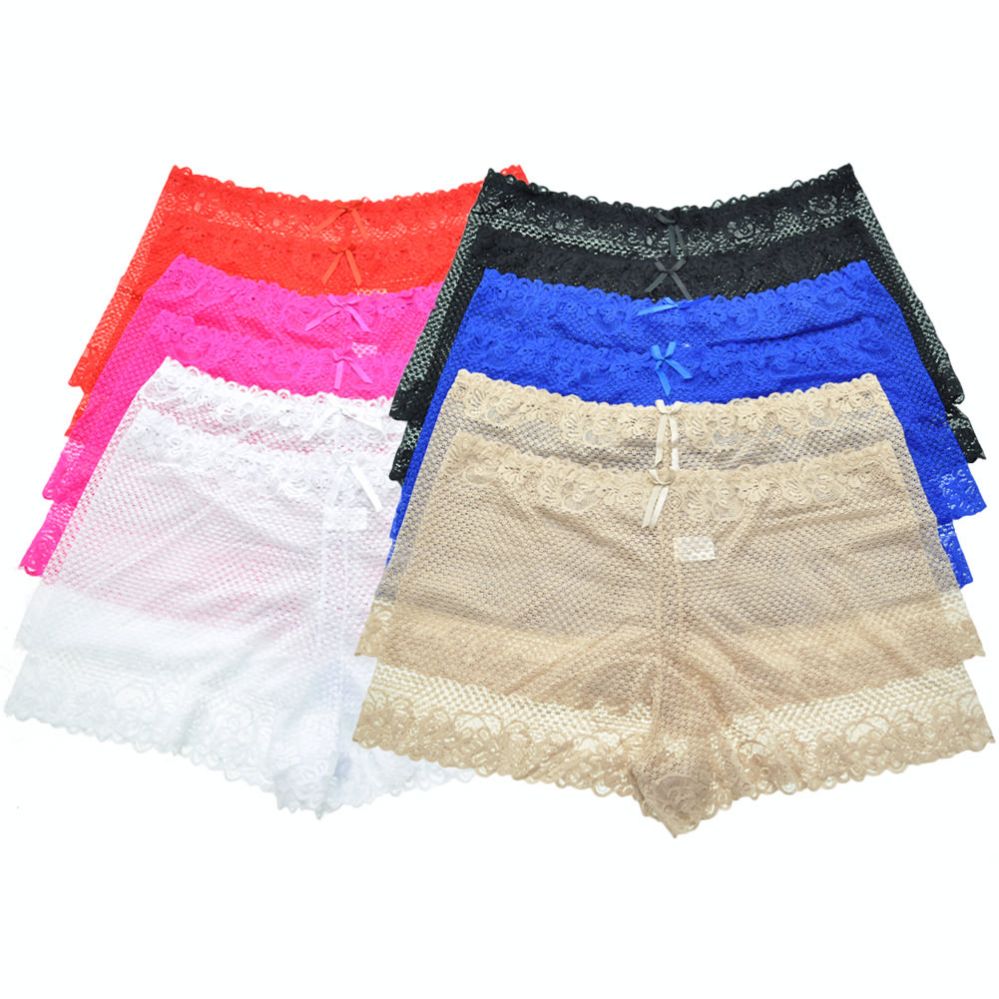 72 Pieces Angelina Plus Size Sexy Lace Boxer Briefs - Womens