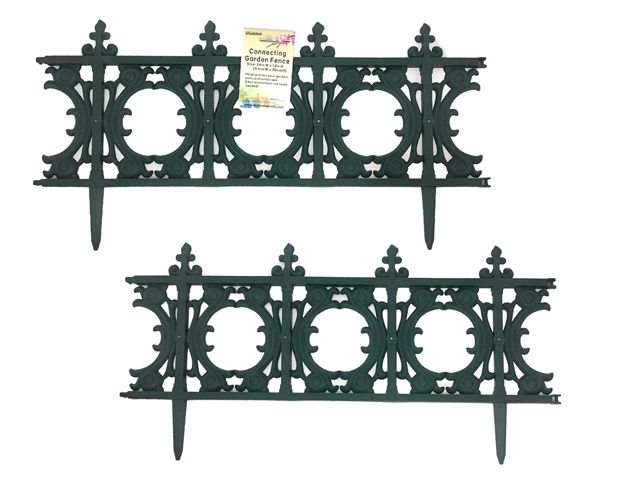 24 pieces of Green Connecting Garden Fence