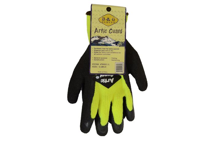 24 Wholesale Artic Guard Yellow Gloves Xlarge