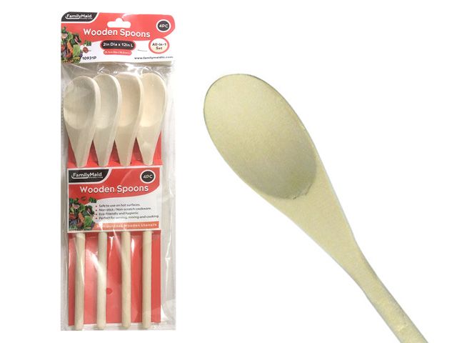 72 Packs of 4pc Wooden Spoons