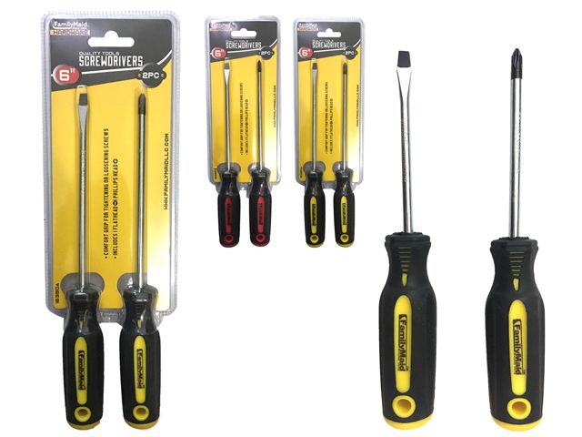 72 Pieces of 6"l 2pc Screwdrivers