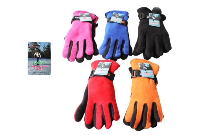 Polar Fleece Gloves With Leather Palm Grip NYC wholesaler – OPT FASHION  WHOLESALE