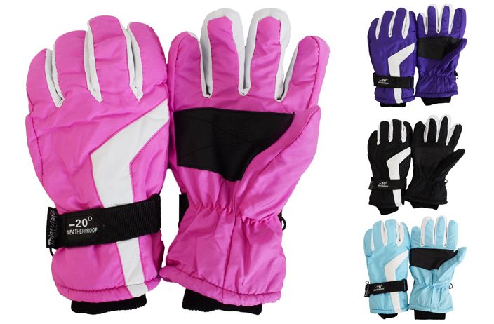 24 Wholesale Ladies Ski Gloves