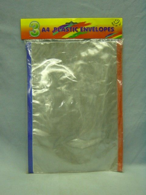 72 Packs of 3 Piece File Envelopes With Zipper