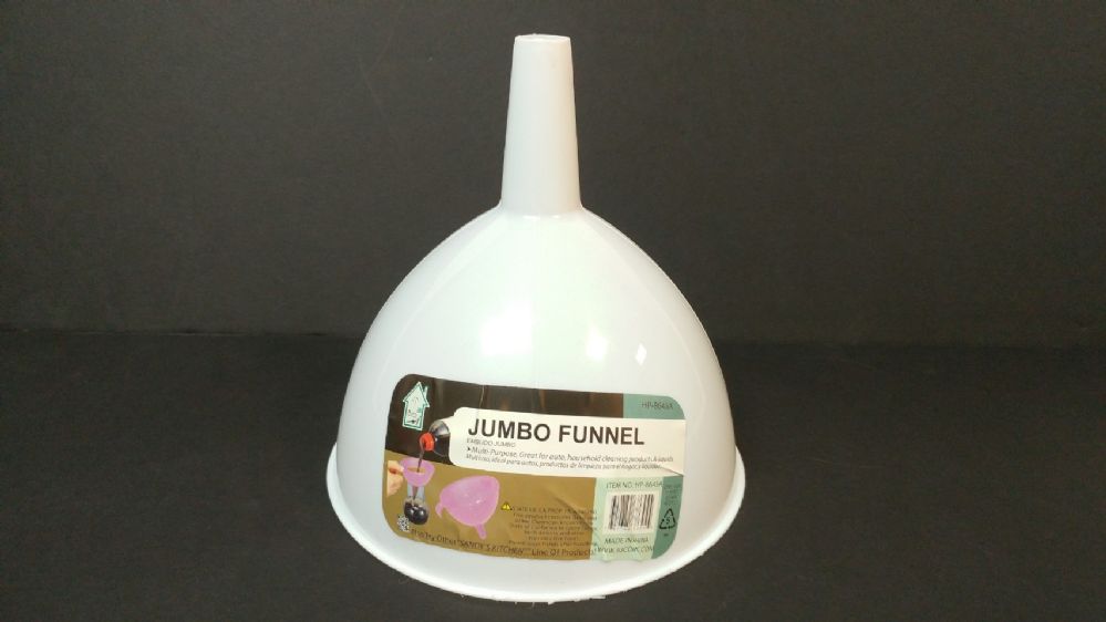 24 Pieces of Jumbo Funnel White