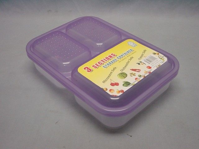 36 Pieces of 3 Section Lunch Box Set