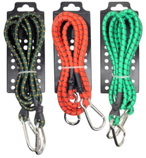 72 Pieces of 8mm Bungee Cord With Hiking Hooks