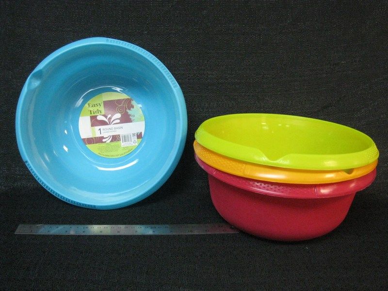 24 Pieces Plastic Basin Round New Material Buckets And Basins At