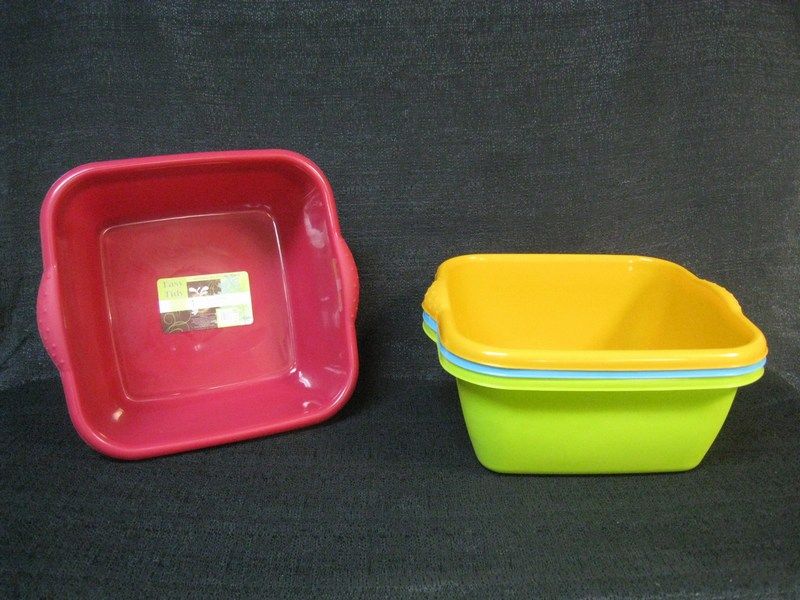 36 Pieces of Plastic Basin Rectangle New Material Assorted Color