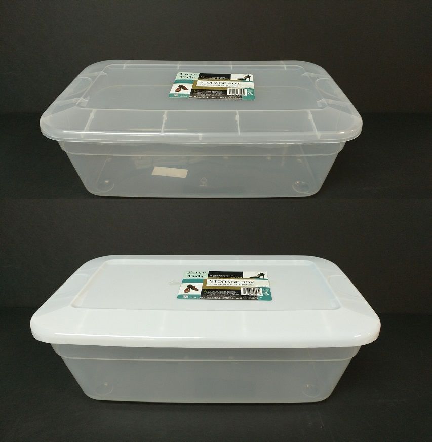24 Pairs of Plastic Shoe Box With Lid