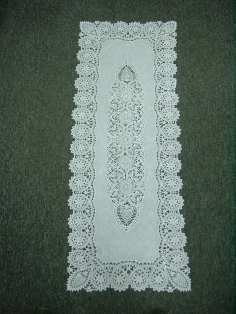 120 Pieces of Crochet White Lace Table Runner