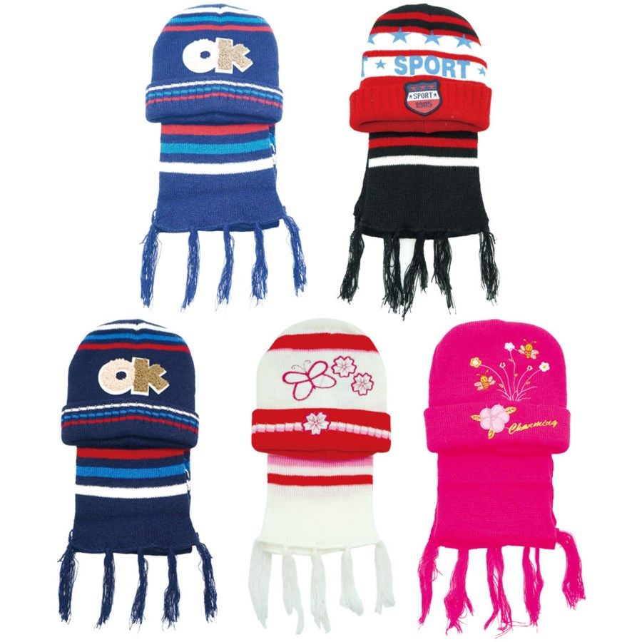 72 Sets of Children's Hat And Scarf Set