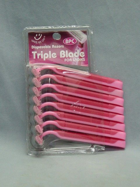 24 Wholesale 8 Piece Razor Blades Ladies
