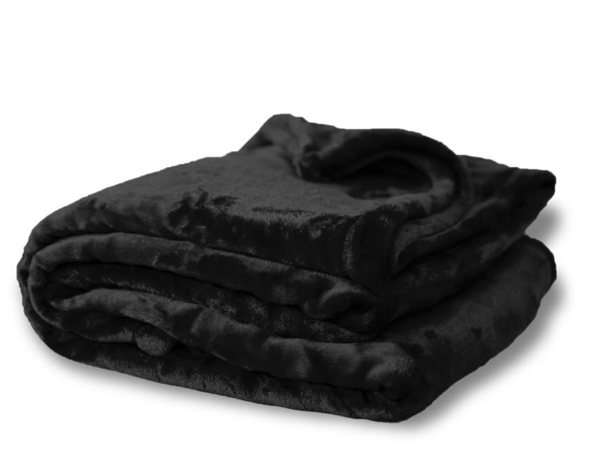Oversized Mink Touch BlanketS- Black Color