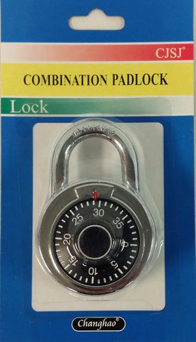 24 Pieces of Combination Padlock Silver And Black