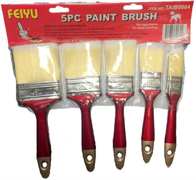 24 x Wholesale Twin Pack Large Paint Brushes - DIY - Discount Price