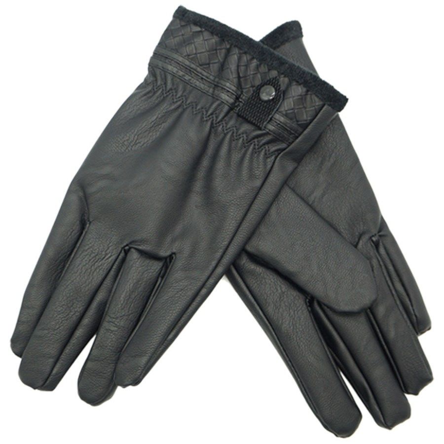36 Pieces of Men's Faux Leather Insulated Glove