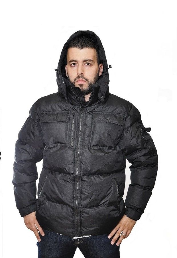 12 Wholesale Men's Heavy Synthetic Down Puffer Jacket at