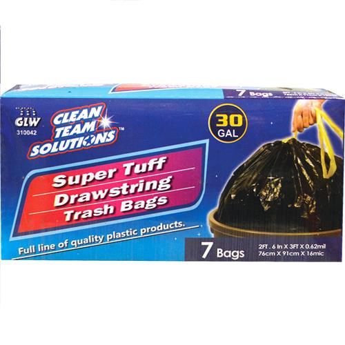 24 Wholesale 10 Count 30 Gallon Good And Tuff Large Trash Bags