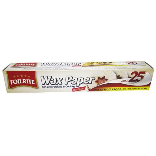 24 Bulk Wax Paper 25 Sq Ft12 In X 25 ft - at 