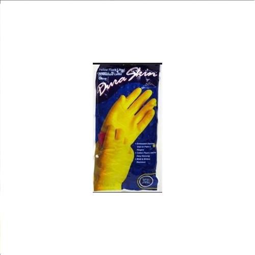 120 Pieces of Duraskin Yellow Latex Glove Medium Playtex